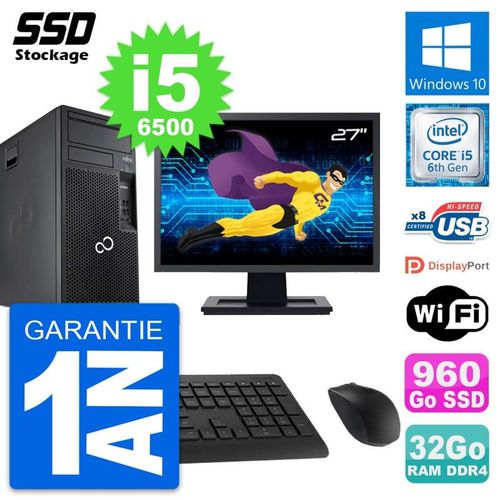 PC Tour Fujitsu P557 Ecran 27