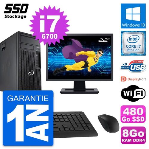 PC Tour Fujitsu P557 MT Ecran 22
