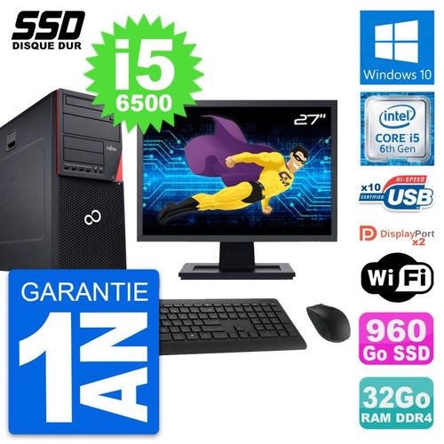 PC Tour Fujitsu P756 Ecran 27