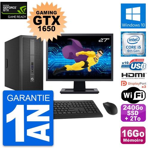 PC Tour HP 800 G2 Ecran 27