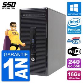 PC HP ProDesk 400 G2 MT Ecran 27" Intel I3-4130 RAM 16Go SSD