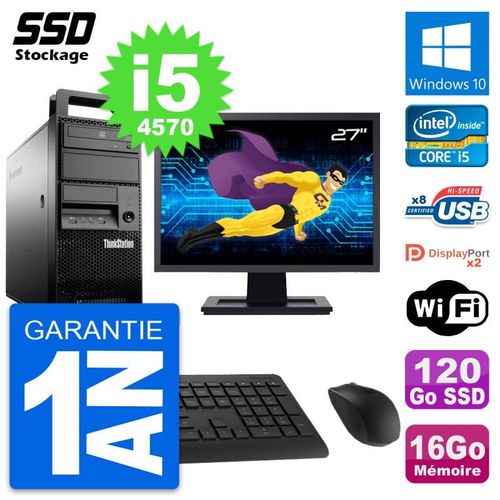 PC Tour Lenovo E32 MT Ecran 27