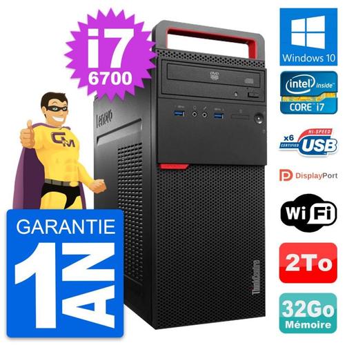 PC Tour Lenovo ThinkCentre M700 Core i7-6700 RAM 32Go Disque 2To Windows 10 Wifi