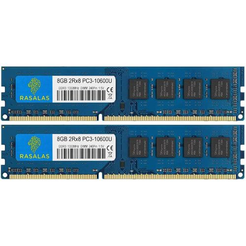 PC3-10600 16GB Kit (2x8GB) DDR3 1333MHz 2Rx8 240 Pin 1.5V CL9 Desktop Memory Ram Module