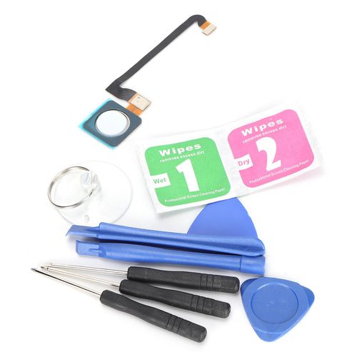Pcb 5,5 Pouces Bouton D'accueil Bouton De Capteur D'empreintes Digitales CâBle Flexible Pour Smartphone Google Pixel 3 Blanc