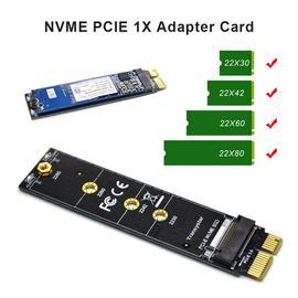 PCIE à M2 Adaptateur SSD NVMe M2 PCIE X1 Collecte PCI-E PCI Express Touche  M Connecteur Soutient 2230 2242 2260 2280 M.2 SSD Pleine Vitesse