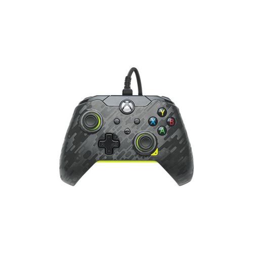 Pdp Filaire Manette Electric Carbon Pour Xbox Series X S Gamepad Filaire Video Game Manette Gaming Manette Xbox One Licence Officiel Xbox Series X