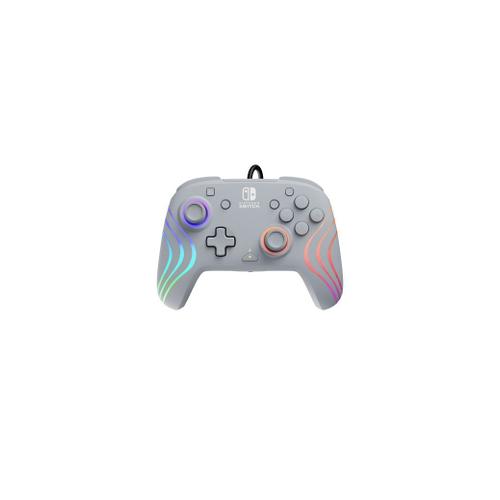 Pdp - Manette Filaire Afterglow Wave Gris Pour Nintendo Switch Et Switch Oled