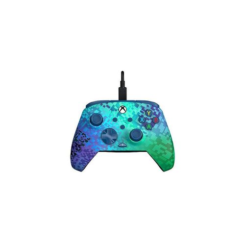 Pdp Rematch Xbox Filaire Manette Glitch Vert Pour Xbox Series X S Xbox One Licence Officiel