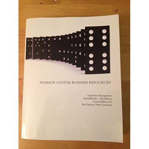 Pearson Custom Business Resources--Operations Management   de Heizer/Render  Format Broch 