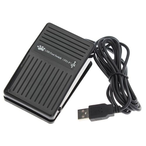 Pdale de clavier  interrupteur au pied USB pour ordinateur PC HID, commutateur d'action USB, cl de pr-programme de contrle, souris canonique, jeu PC
