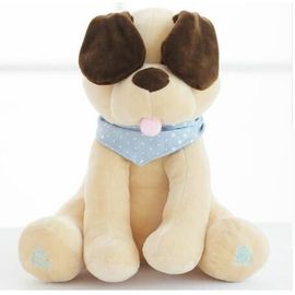 Peek A Boo Chien Animaux En Peluche Et En Peluche Poupee Musique Chien Educatifs Anti Stress Electrique Jouet Pour Bebe Rakuten
