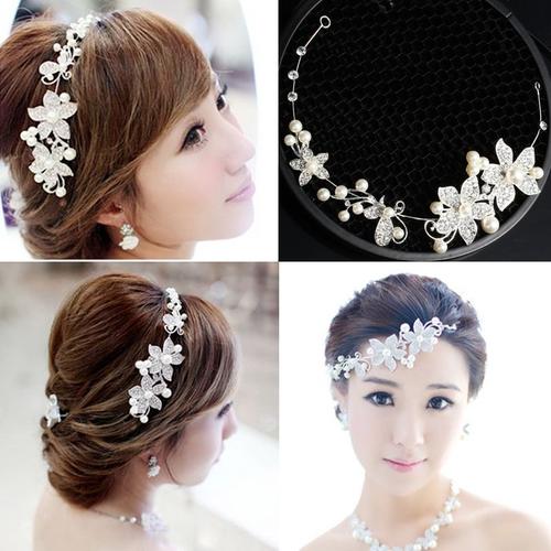 Peigne  Cheveux En Cristal Pour Femmes, Accessoires De Mariage, Clips, Romantique, Perle, Fleur, Strass, Dcoration, pingles  Cheveux, Bijoux