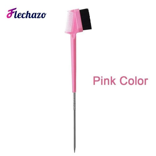 Peigne  Queue De Rat En Acier 3n1,Brosse  Sourcils Double Face,Brosse  Cheveux Casss,Brosse  Reflets,Queue De Illac,Brosse  Bord De Livres,12 Pices - Type Pink 1pc