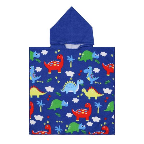 Peignoir De Bain En Coton  Capuche Pour Bb Garon Et Fille,Serviette De Plage Motif Dessin Everak,Cape De Dinosaure,Couverture Ronde Pour - Type Lg31