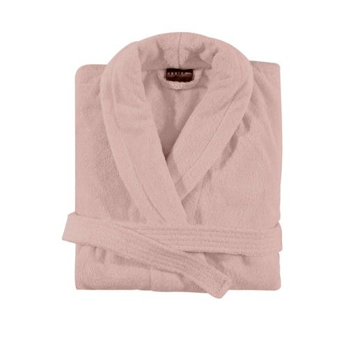 Peignoir De Bain Uni En Coton Rose S