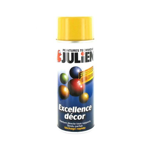 Peinture Arosol Julien Jaune Signal 400ml Ral 1003
