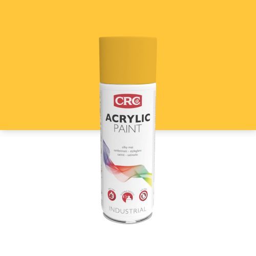 Peinture Acrylique De Finition Jaune Trafic - Arosol 400 Ml Crc