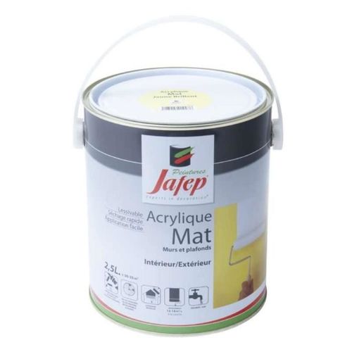 Peinture Acrylique Mat Jaune Brillant Jafep 2,5l