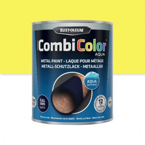 Peinture Antirouille 2 En 1 Combicolor Aqua Jaune Clair 0,75l Rust-Oleum