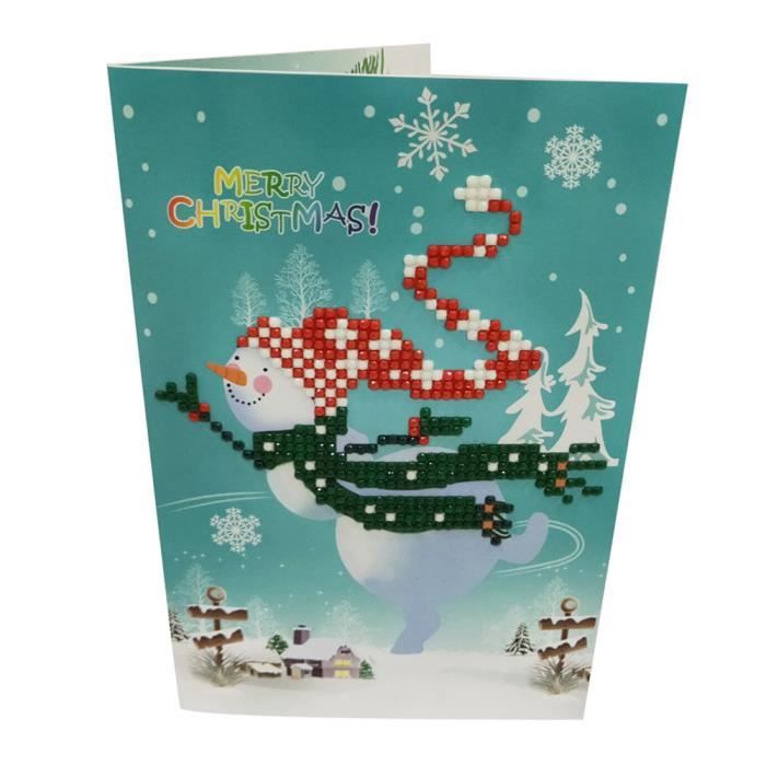 Peinture Au Numero Diamant Cartoon Peinture Mini Pere Noel Joyeux Noel Cartes Postales Artisanat Papier Fkt78 Rakuten