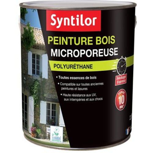 Peinture Bois Microporeuse Int?Rieur Ext?Rieur Satin? Vert Provence Syntilor 2 5l