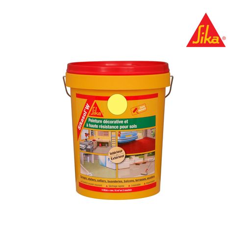 Peinture De Sol Mono-Composante Sika Sikasol W - Jaune Sable - 5l