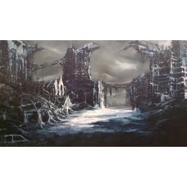 Peinture Huiles Sur Toile Au Couteau Ville Apocalyptique Rakuten