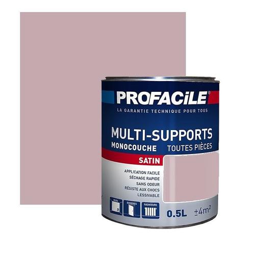 Peinture Intrieure Multi-Supports, Profacile 0.5 Litre Rose Antique