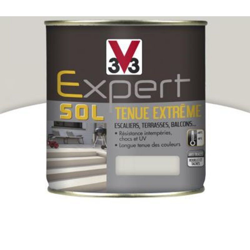 Peinture Pour Sol Int?Rieur Ext?Rieur Tenue Extr?Me V33 Craie 2 5l