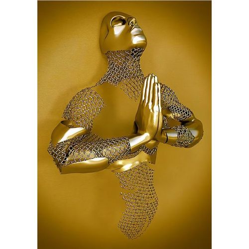 Peinture Sur Toile Hd,Srie De Sculptures Romantiques De Luxe En Mtal Dor,Images Murales Imprimes,Dcoration De La Maison
