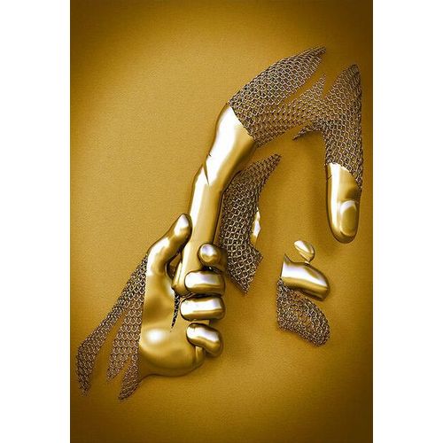 Peinture Sur Toile Hd,Srie De Sculptures Romantiques De Luxe En Mtal Dor,Images Murales Imprimes,Dcoration De La Maison