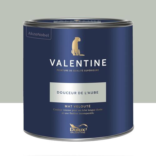 Peinture Valentine Murs Et Boiseries Dulux Valentine Vert Douceur De L'aube Velout Mat 2l