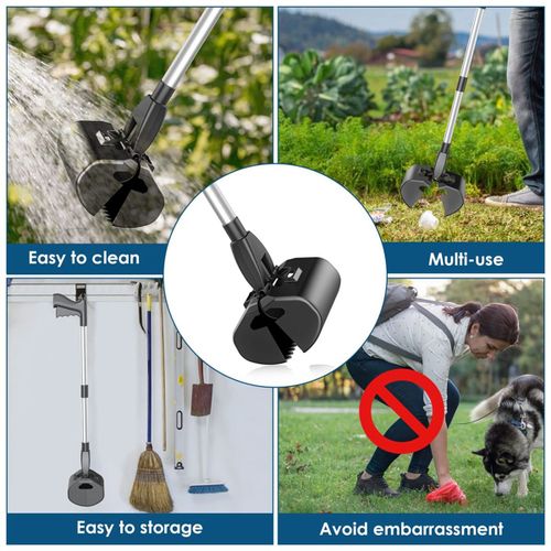 Pelle  Crottes Pour Chiens De Grande, Moyenne Et Petite Taille, 32 Pouces, Extra Longue Avec Poigne Incassable