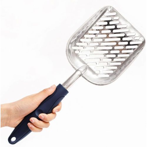 Pelle  Litire Pour Chat En Mtal, Pelles  Litire En Alliage D'aluminium Avec Poigne En Caoutchouc Pour Animaux De Compagnie Pelle De Tamisage Durable Pour Animaux De Compagnie