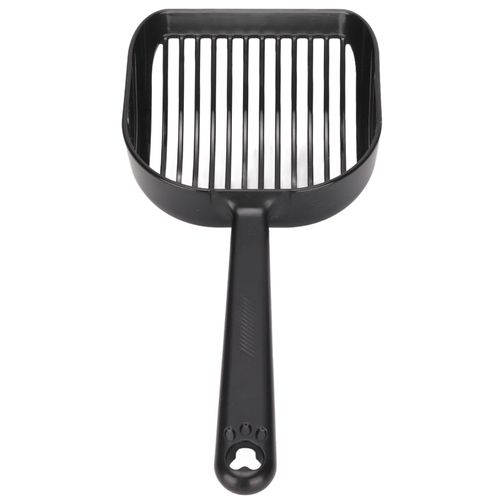 Pelle  LitiRe Pour Chat En Abs, Espacement De 5 Mm, Conception Filtrante, Pelle  Crottes De Chat Avec PoignE Ergonomique, Style Ordinaire Noir