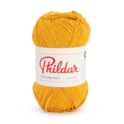 Pelote De Coton Phildar - Phil Cabotine 3 - 40g : Douceur Et Lgret Au Rendez-Vous ! Gold Jaune