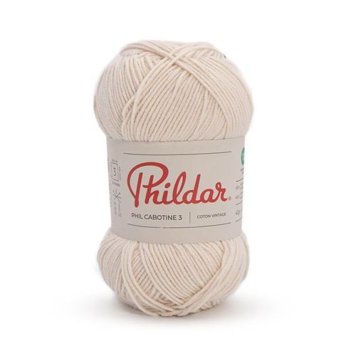 Pelote De Coton Phildar - Phil Cabotine 3 - 40g : Douceur Et Lgret Au Rendez-Vous ! Mastic
