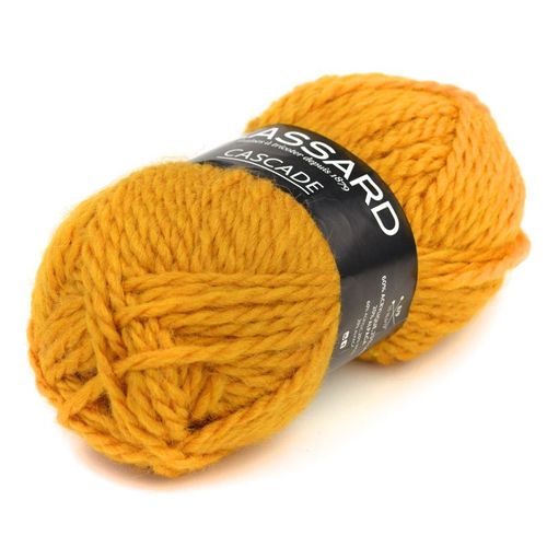 Pelote De Laine Cascade Jaune Moutarde (43)