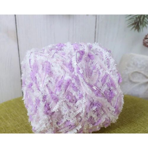 Pelote De Laine Douce Pour Pull Adulte,Fil Nano Istic Mohair,Tiss  La Main,charpe Et Sac Doudou,C?ur Mlang Pour Fille,50g Par Pelote - Type Purple