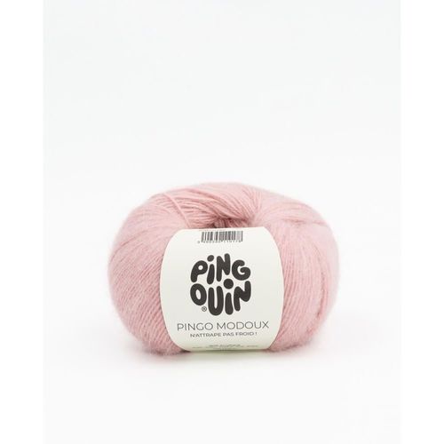 Pelote De Laine Et Mohair Pingo Modoux - Douceur Et Style Runis - Pingouin Rose