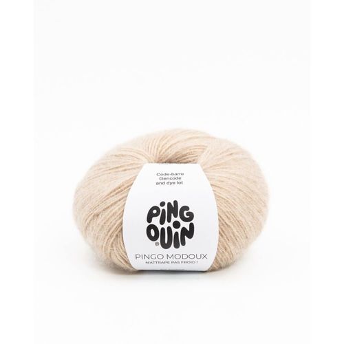 Pelote De Laine Et Mohair Pingo Modoux - Douceur Et Style Runis - Pingouin Taupe Marron