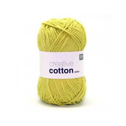 Pelotes De Fil  Tricoter Creative Cotton Aran De Rico Design - Laissez Libre Cours  Votre Crativit Avec Douceur Et Style ! 44 Pistache Clair