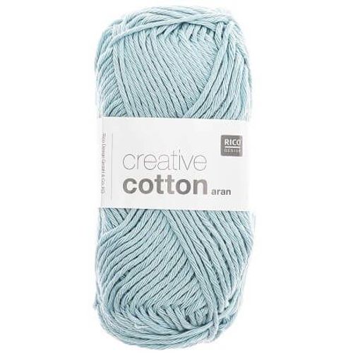 Pelotes De Fil  Tricoter Creative Cotton Aran De Rico Design - Laissez Libre Cours  Votre Crativit Avec Douceur Et Style ! 32 Bleu Clair