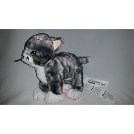 Peluche Chat IKEA LILLEPLUTT gris blanc yeux bleu Rakuten