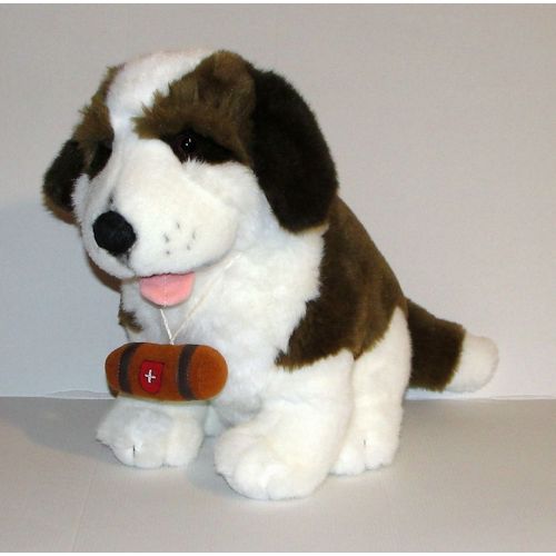 Peluche Chien St Bernard Des Pyrenes - Doudou Chien Berger Jemini 37 Cm