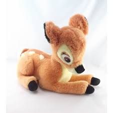 Doudou Disney Bambi Gris et Blanc 40 cm