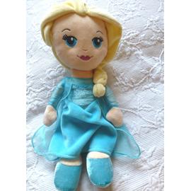 Peluche Doudou Princesse Disney Elsa la Reine des Neiges 32 cm chez vous  des demain
