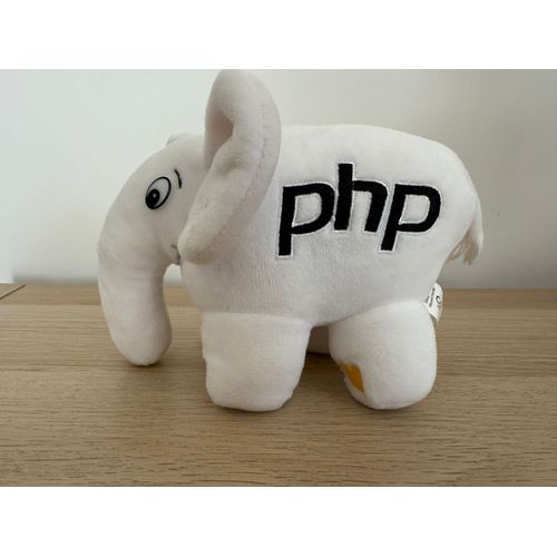 Peluche ElePHPant (lphant PHP) Confoo Blanc