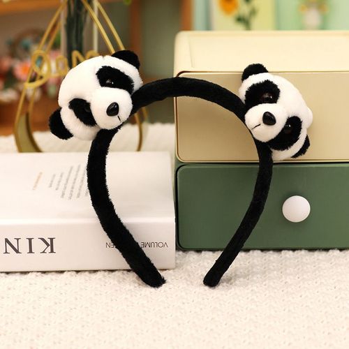 Peluche En Forme De Queue De Tigre, Animal De Dessin Anim, Dinosaure, Lopard, Gants, Serre-Tte, Accessoires De Spectacle Pour Enfants Bandeau Panda  Deux Ttes Noir Et Blanc (0,06 Kg)